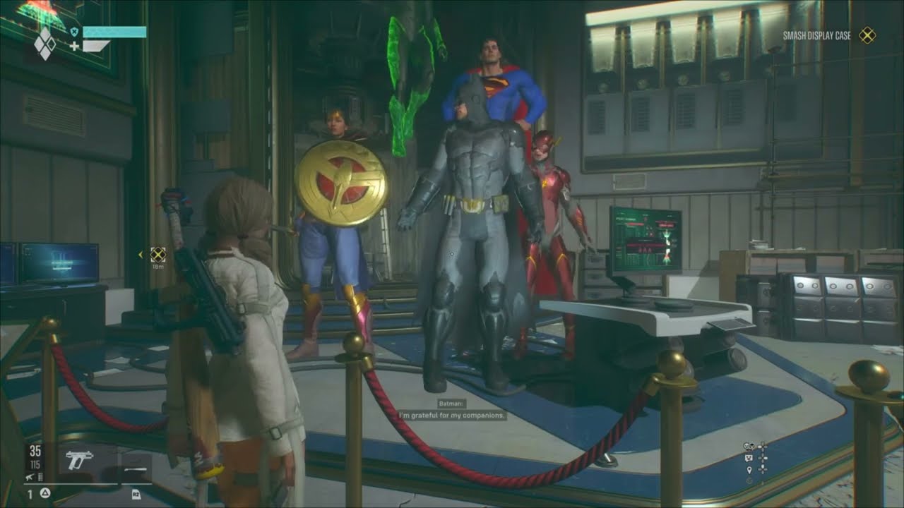 Suicide squad KTJL - Hall of Justice Arkham Batman *Hologram