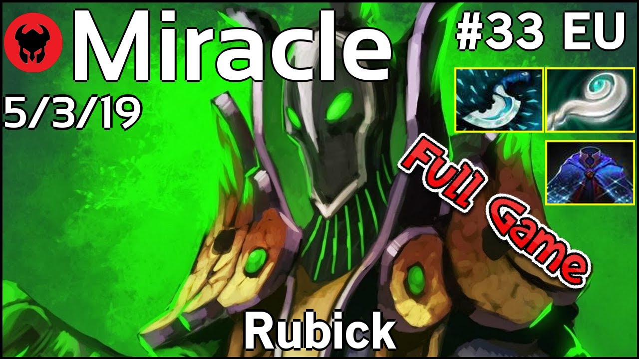 Support Miracle [Liquid] plays Rubick!!! Dota 2 Full Game 7.21
