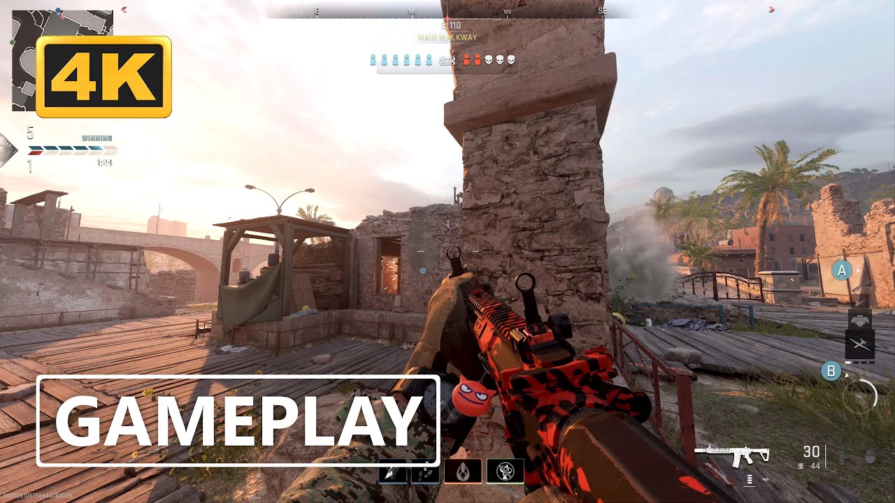 Call of Duty Modern Warfare 2 Multiplayer Search & Destroy Gameplay 4K