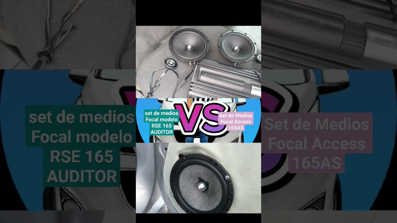 set de medios Focal modelo  RSE 165 AUDITOR 120 vs Set de Medios Focal Access 165AS
