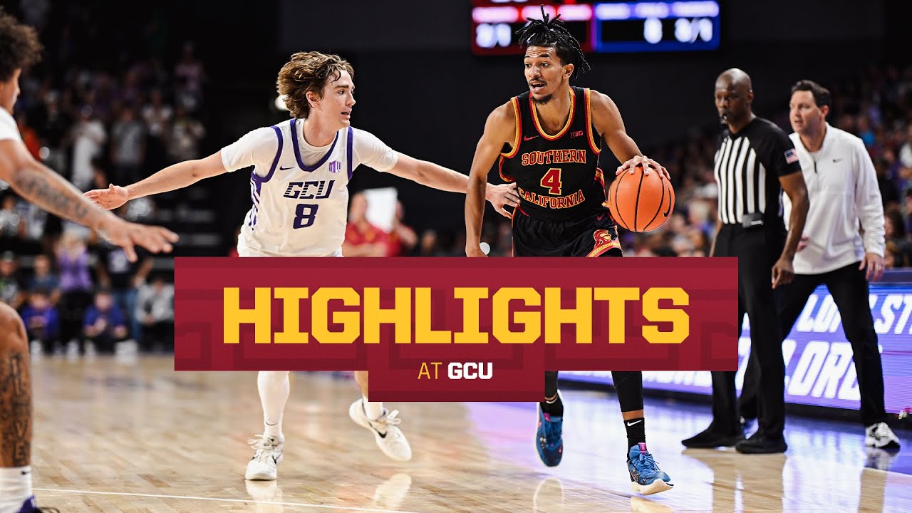 USC Men's Basketball at Grand Canyon Highlights | Trojans win 67-61