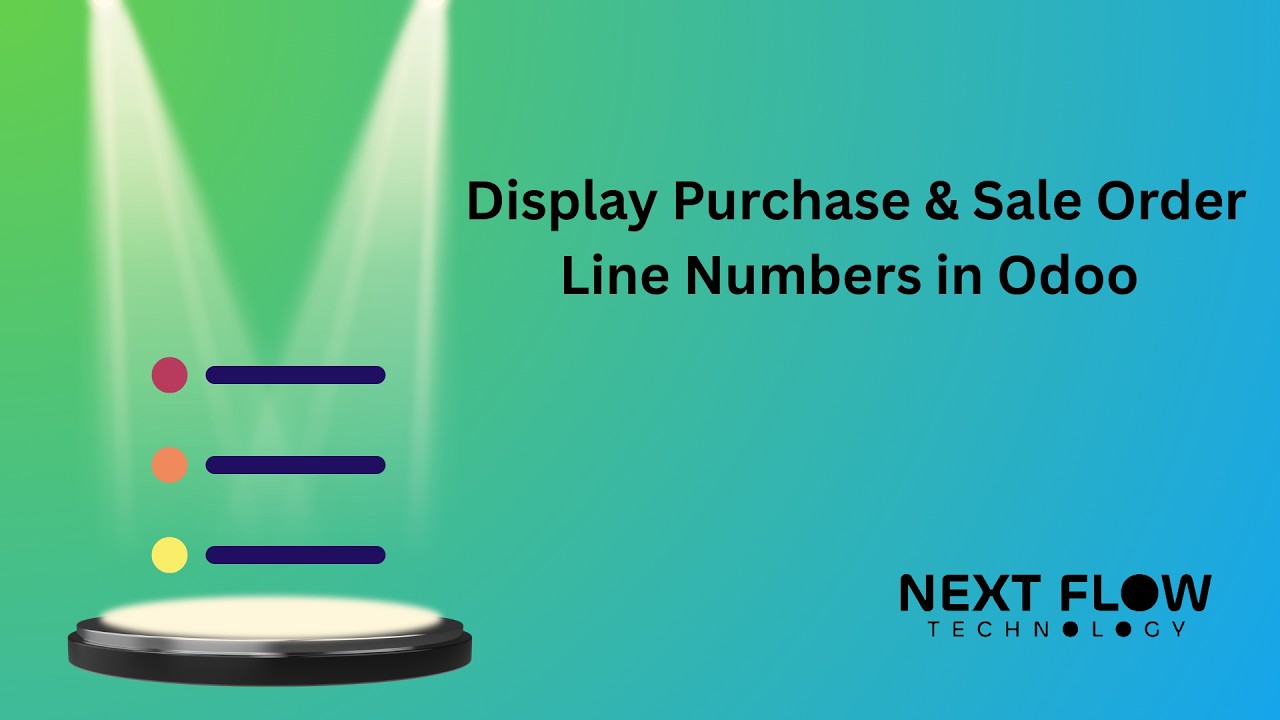 Display Purchase & Sale Order Line Numbers in Odoo | Order Line Number Module