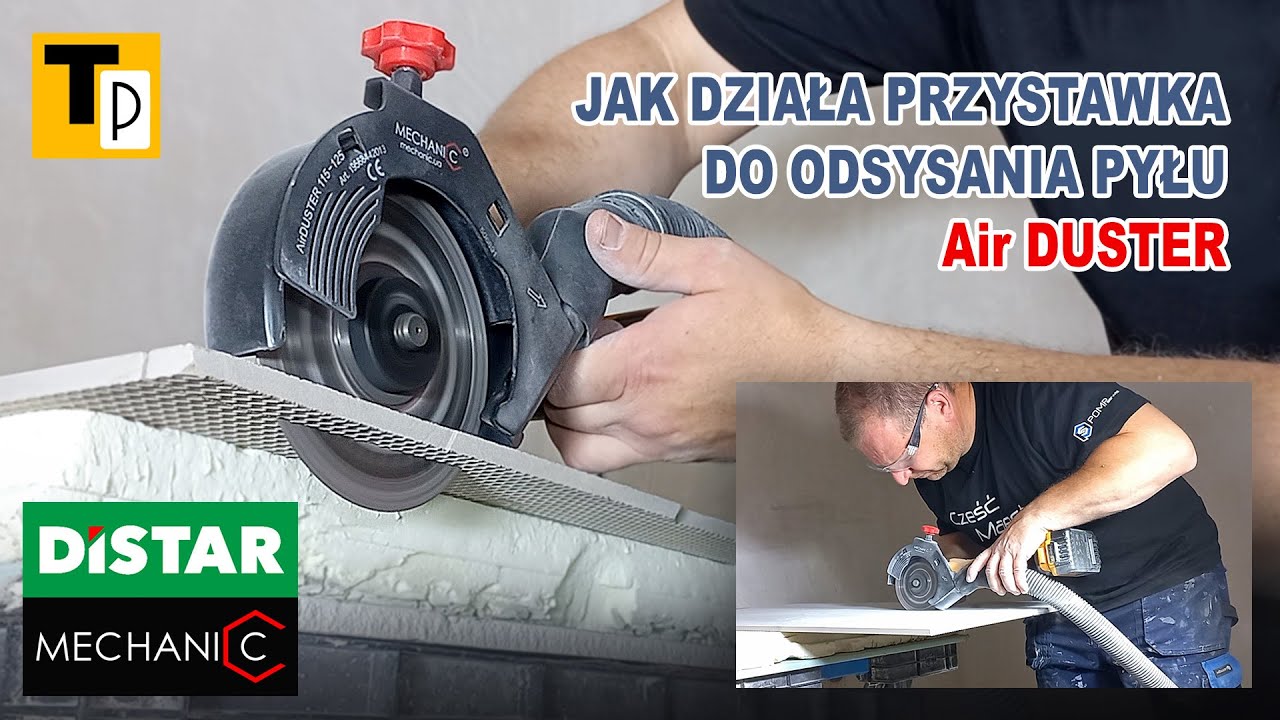 AirDuster 115-125 Version 2.0 Osłona do odsysania pyłu do szlifierek kątowych