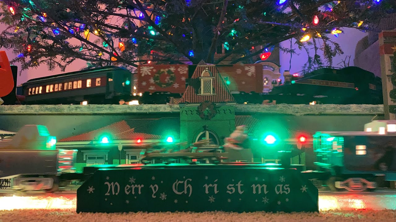 Lionel trains Christmas layout TOUR and MORE!!