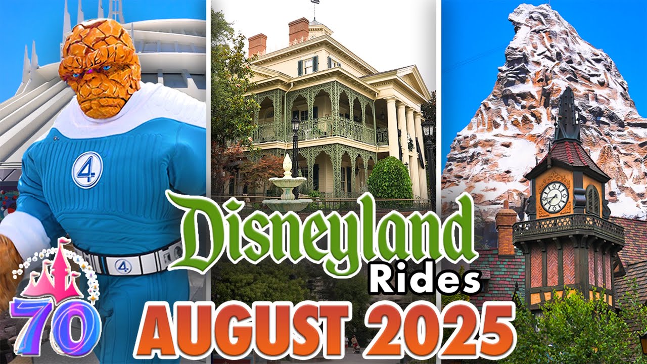 Disneyland Rides - August 2025 POVs [4K 60FPS]