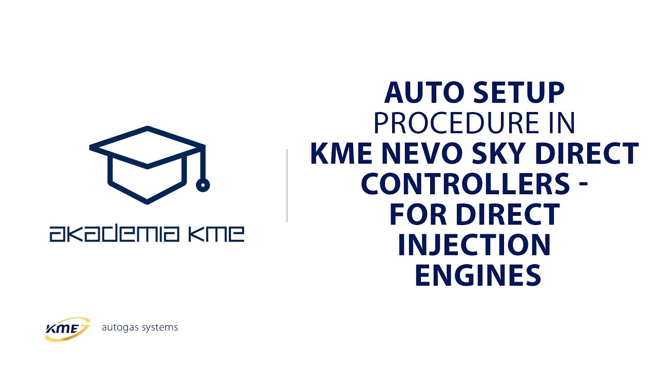 Auto Setup procedure in KME NEVO SKY DIRECT controllers - for direct injection engines