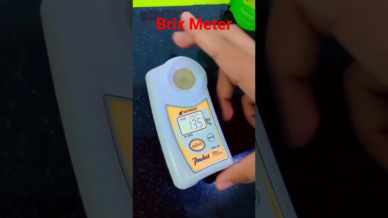 Brix Meter|Refractometer#juicebrixmeasurement#measuring amnt of solute dissolve in solvent#training