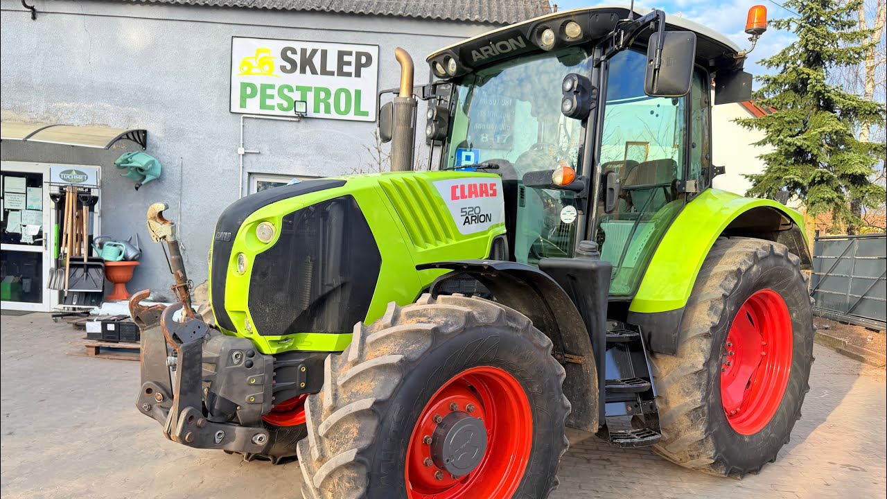 Claas Arion 520 DYNA 6, silnik John Deere 4525cm 125KM, zaczepy, miękka kabina, przedni TUZ