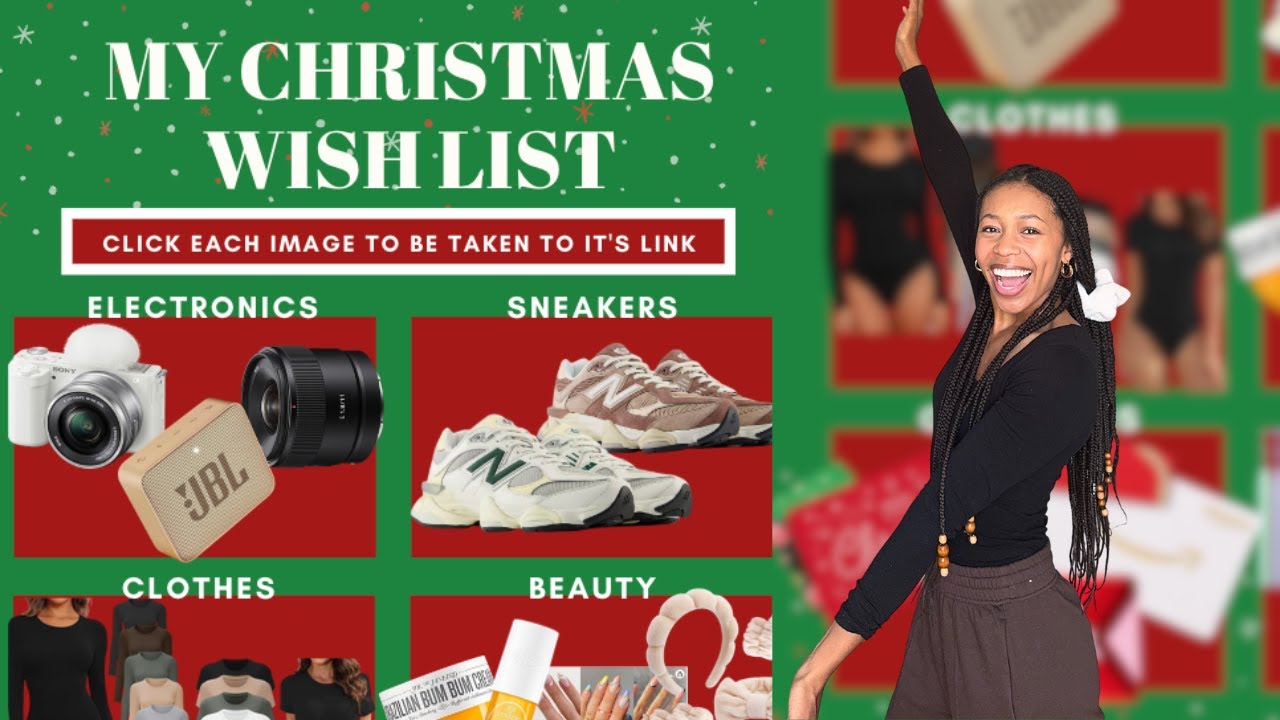How to make the PERFECT Christmas wishlist in Canva &ndash; Gift Ideas Included!