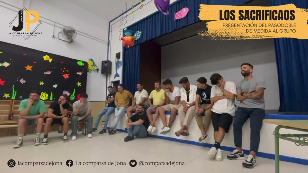 Los Sacrificaos - Presentación del pasodoble de medida al grupo.