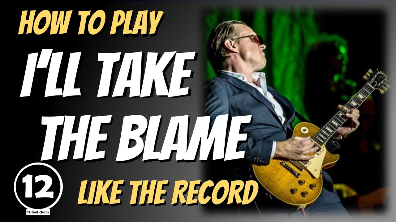 I'll Take the Blame - Joe Bonamassa | Guitar Lesson