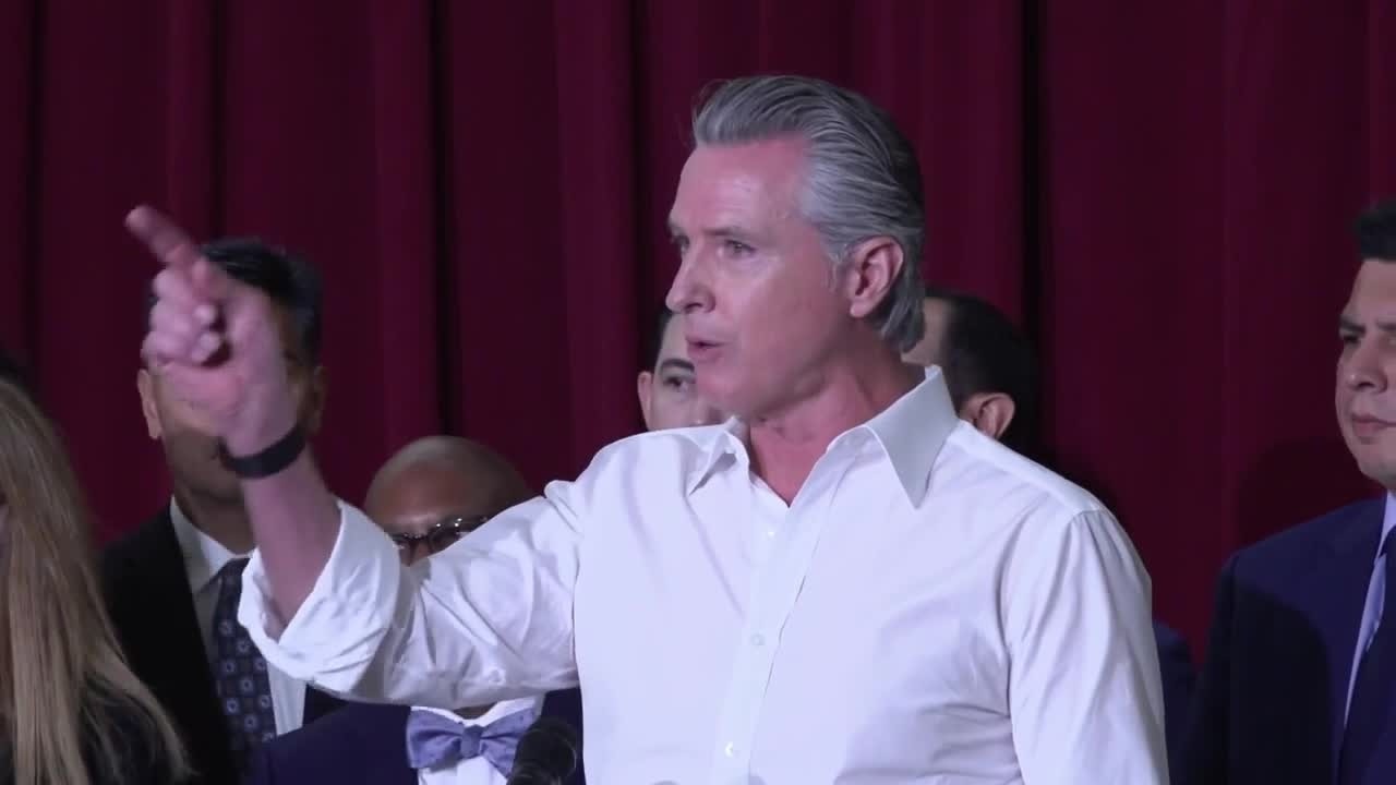 Gov. Newsom talks about being under DOJ investigation