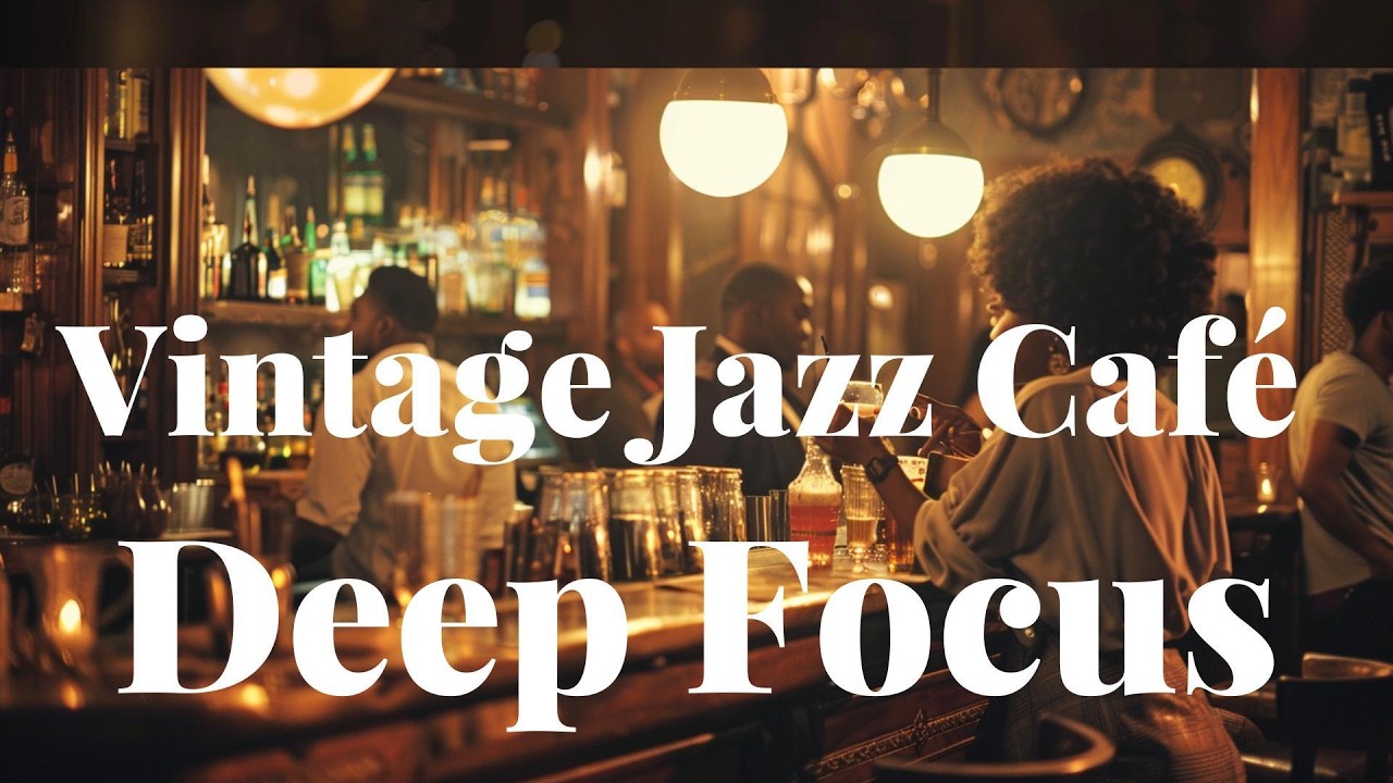 Vintage Jazz Café ☕ 1920s Late Night Jazz Ambience | Deep Focus Study Music