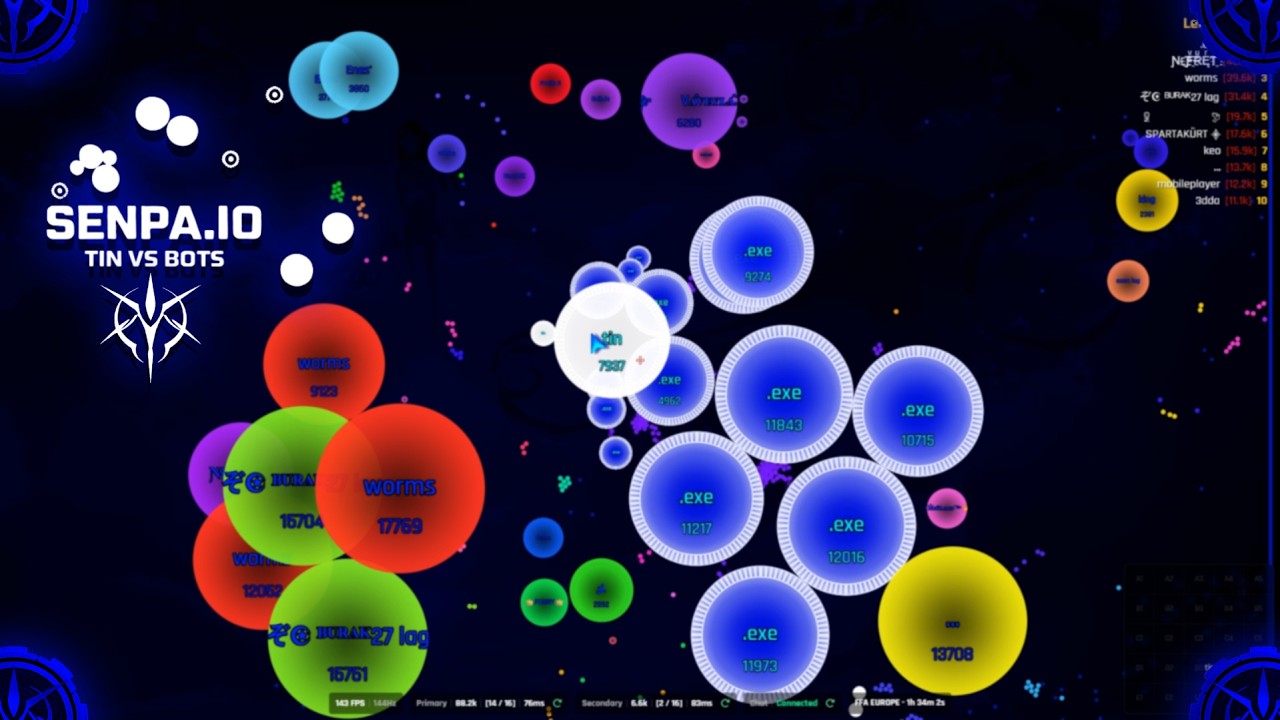 Senpa.io tin Vs Bots