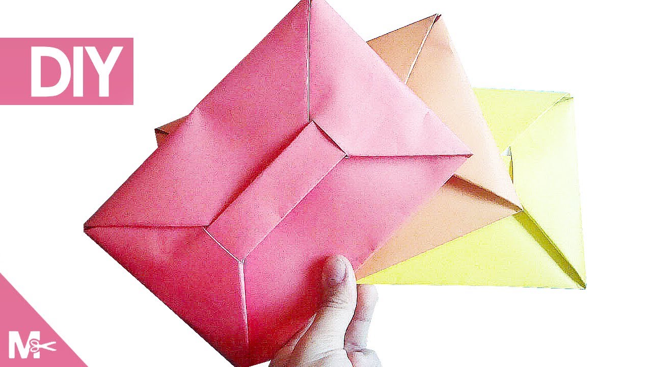 ► Como hacer un SOBRE para carta SIN PEGAMENTO DIY ✉️