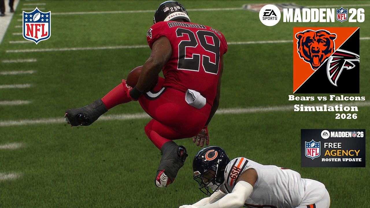 Madden 26: Калиф Рэймонд (Беарс) против Брайана Робинсона (Фэлконс) &mdash; обновленная симуляция соста...