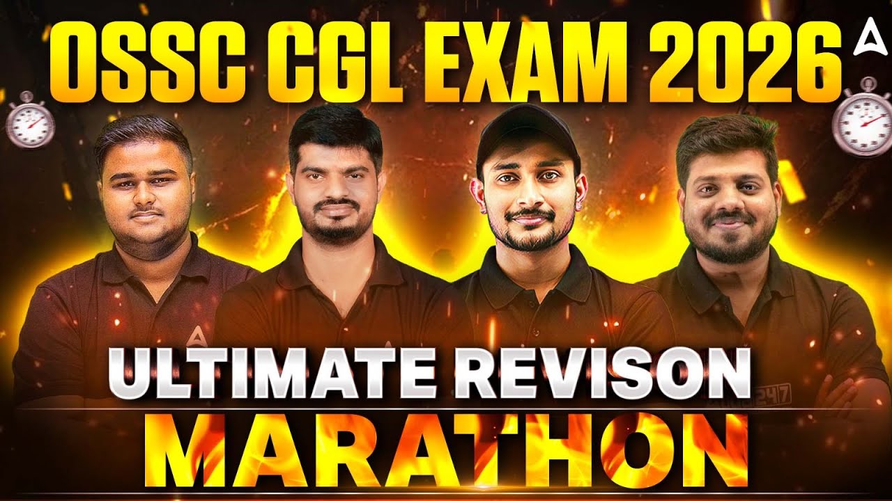 🔥OSSC CGL Marathon Class 2026 | OSSC CGL Complete Revision Marathon Class | Adda247 Odia