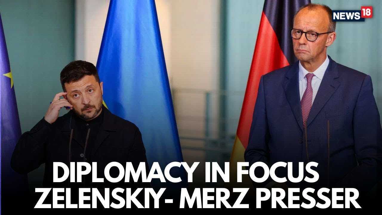 LIVE: Ukraine President Zelenskiy & German Chancellor Merz Hold Joint Presser in Berlin | N18G