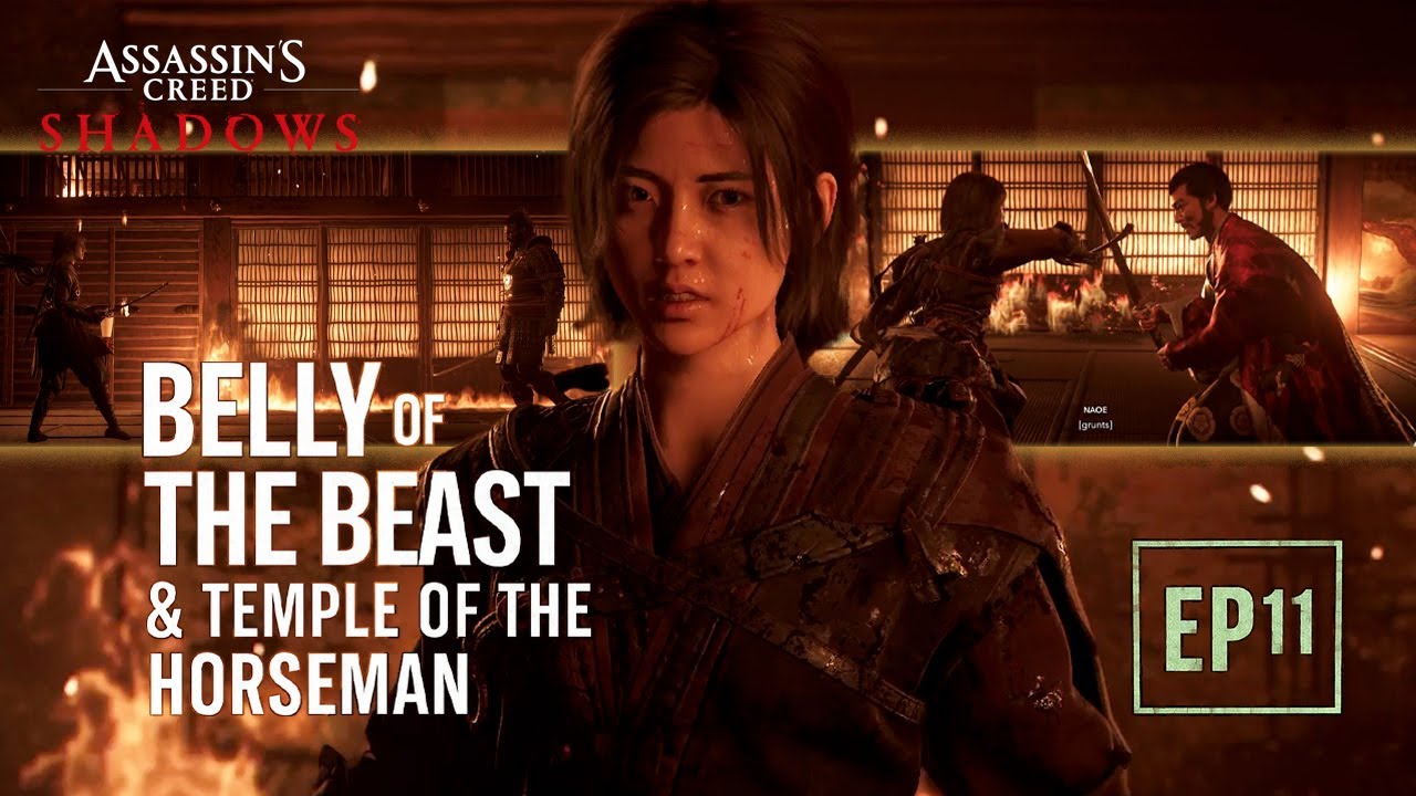 Assassin's Creed Shadows | Episode 11 – Belly of the Beast & Temple of the Horseman