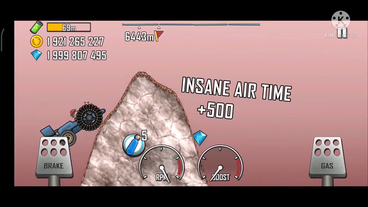 Hill Climb Racing : Garage Race Car & Mars 10119 m ( Epic Fail 🤔🤔 )