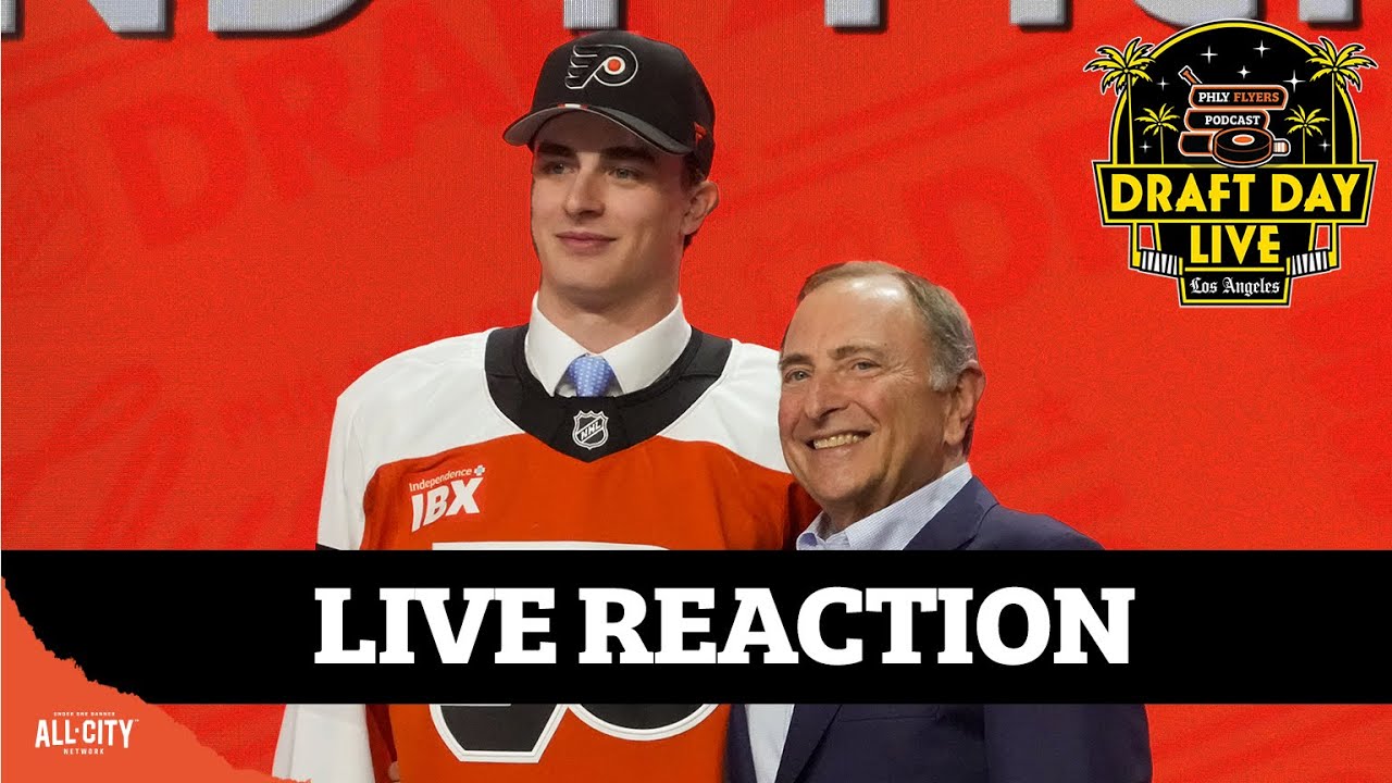 LIVE REACTION: Flyers DRAFT Porter Martone 6th Overall In 2025 NHL Draft