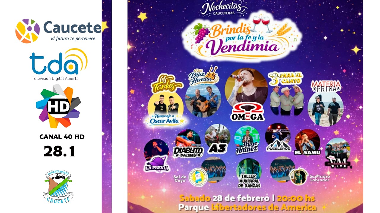 4º Y Ultima Jornada - Imperdible de Las Nochecitas Cauceteras. Sábado 28 de Febrero de 2026.