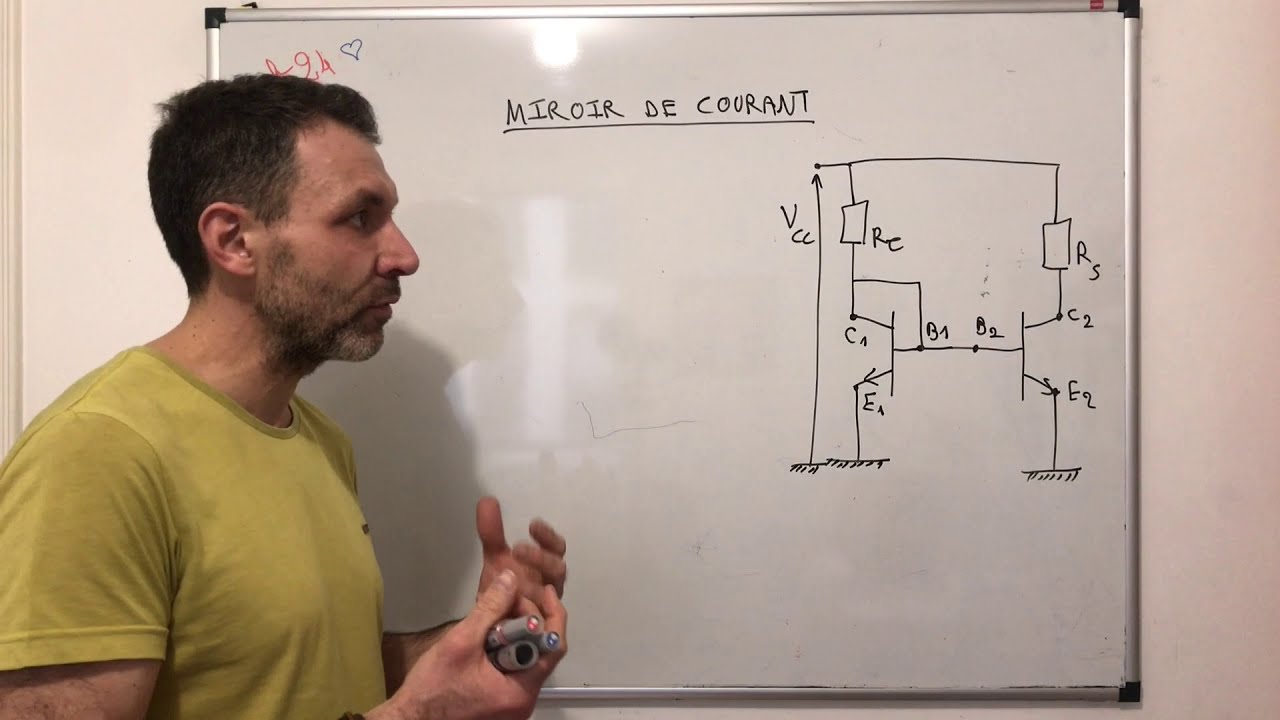 Vidéo 7 - Transistor Bipolaire - Etude du miroir de courant.