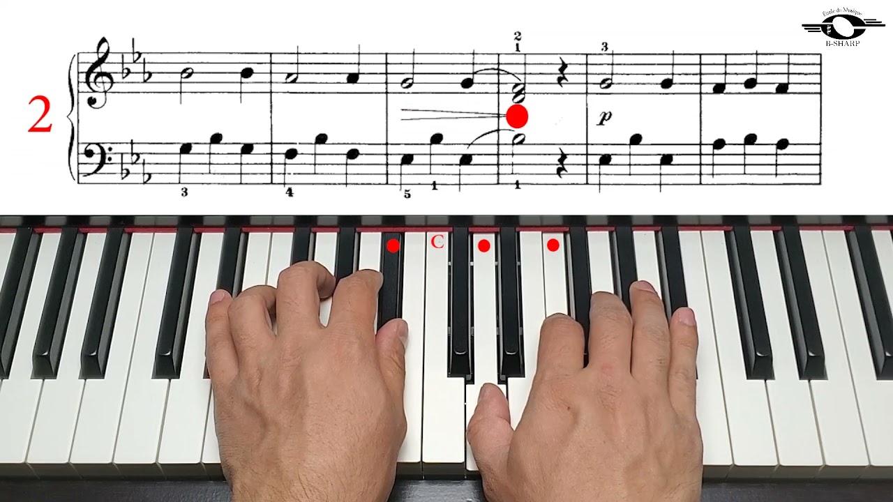 By Moonlight, Slow version, John Thompson`s easiest piano course, Part 3