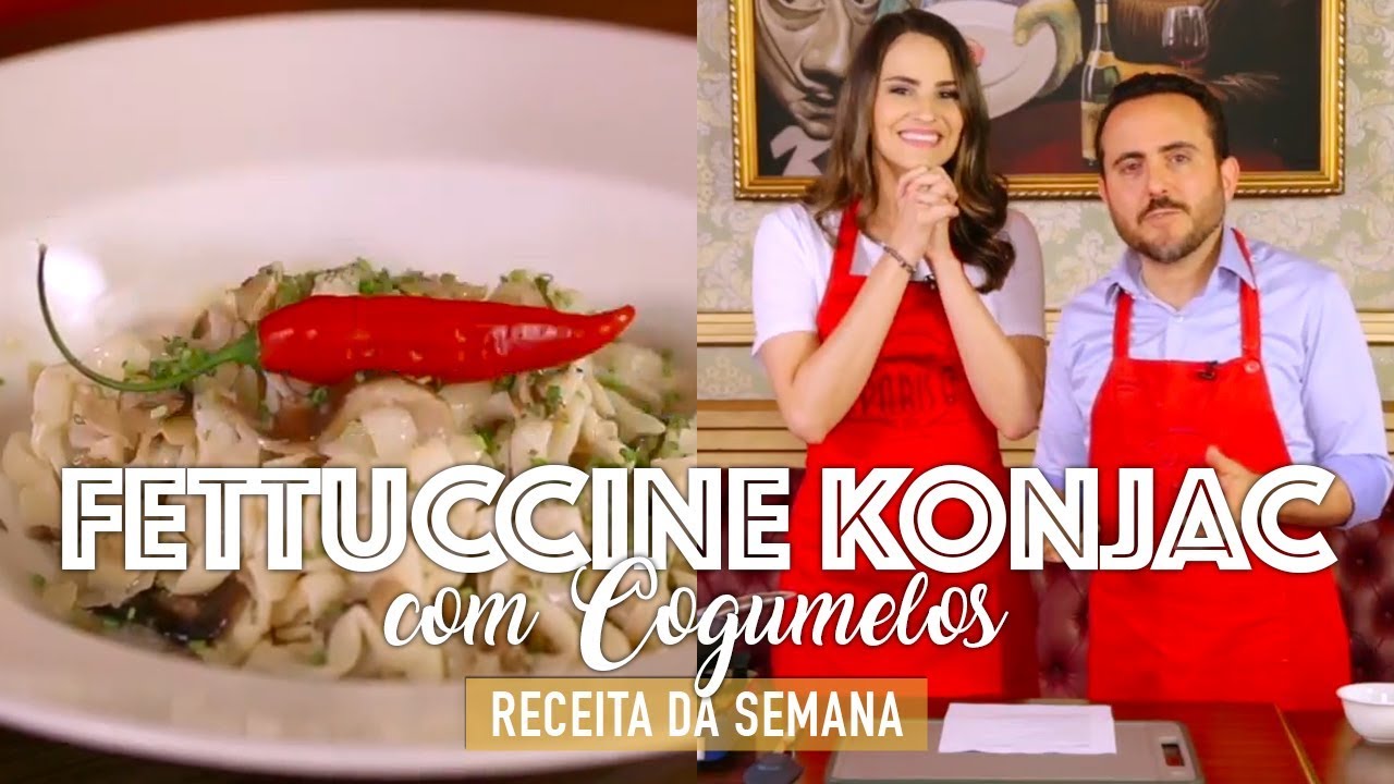 FETTUCCINE KONJAC COM COGUMELOS À 