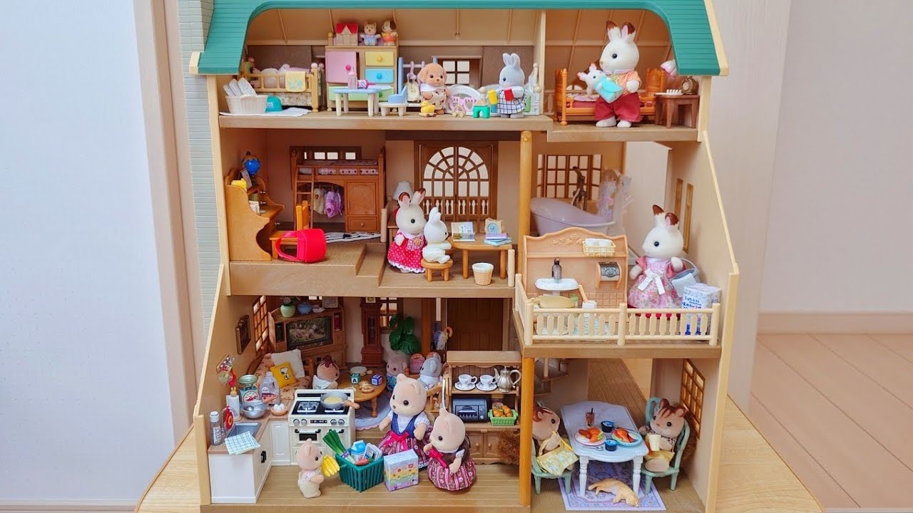 シルバニアファミリー 緑の丘のすてきなお家 リーメント つくるんです ミニチュア sylvanianfamilies calicocritters 森林家族