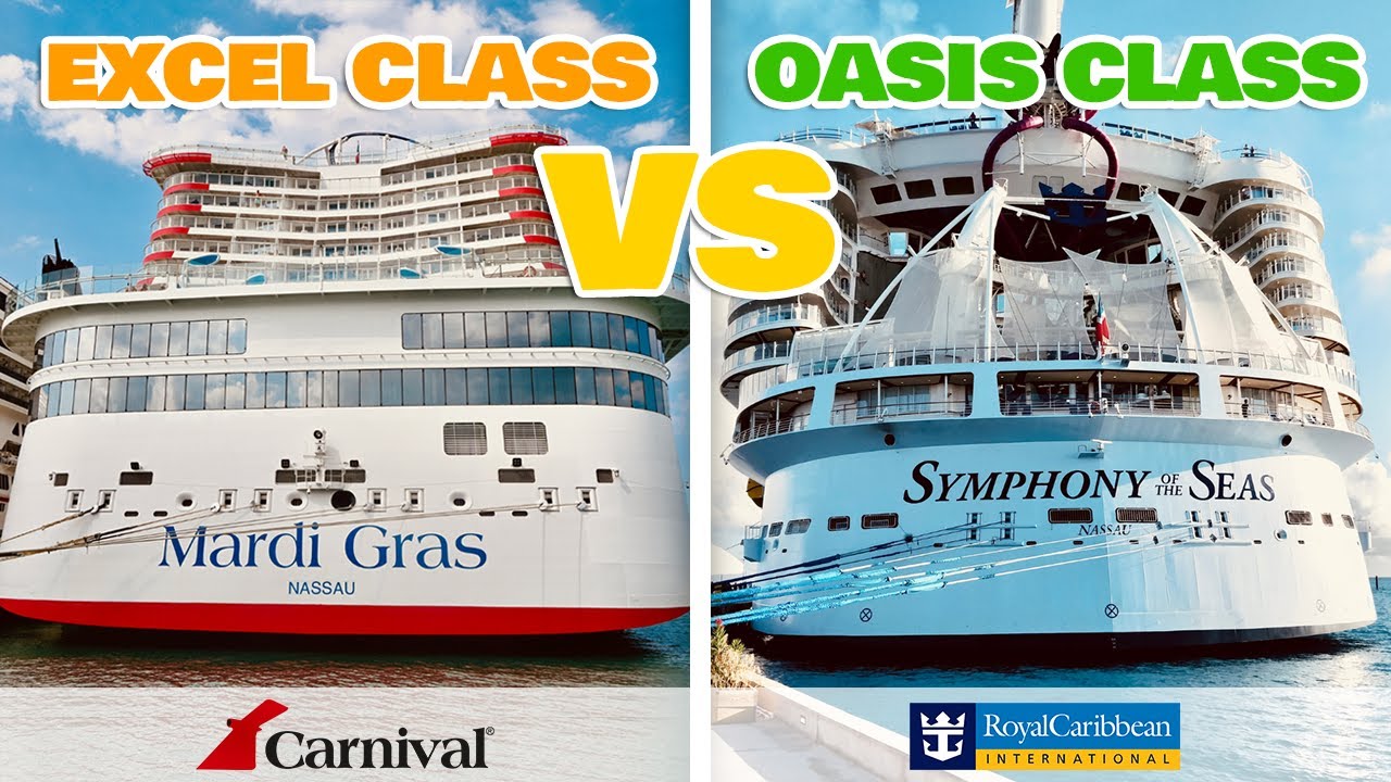 Carnival's EXCEL CLASS vs Royal Caribbean's OASIS CLASS: which is better?
