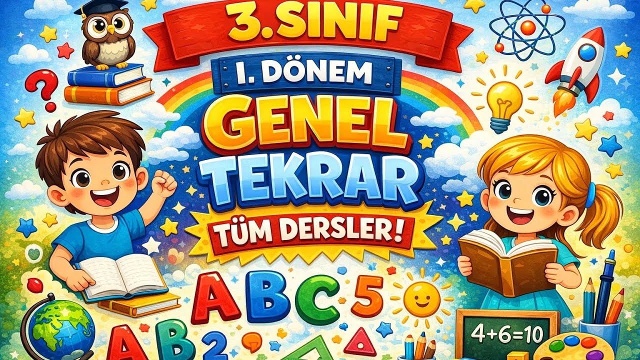 3.Sınıf 1.Dönem Türkçe Genel Tekrar Etkinlikleri