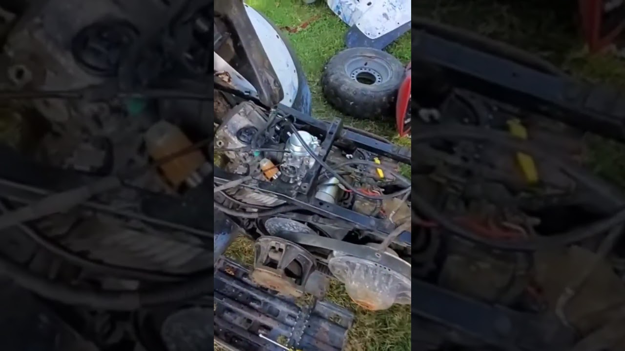 Junkyard polaris first start in years! #automobile #mechanic #polaris #junkyardfind #junkyardgem