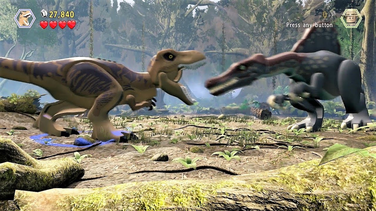 Spinosaurus vs. T-Rex (Lego Jurassic World) Walkthrough / Gameplay #34