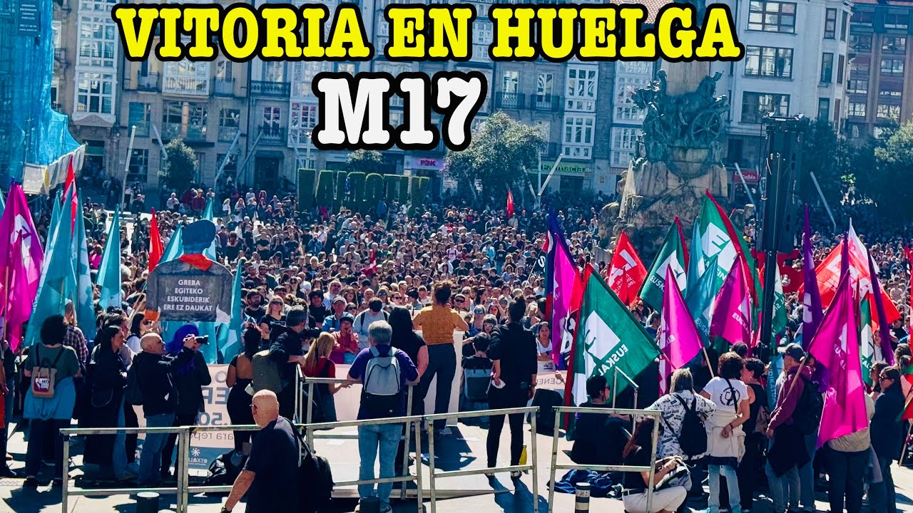 Всеобщая забастовка в Витории-Гастейс 🇪🇸 | Улицы и город парализованы (17M 2026)