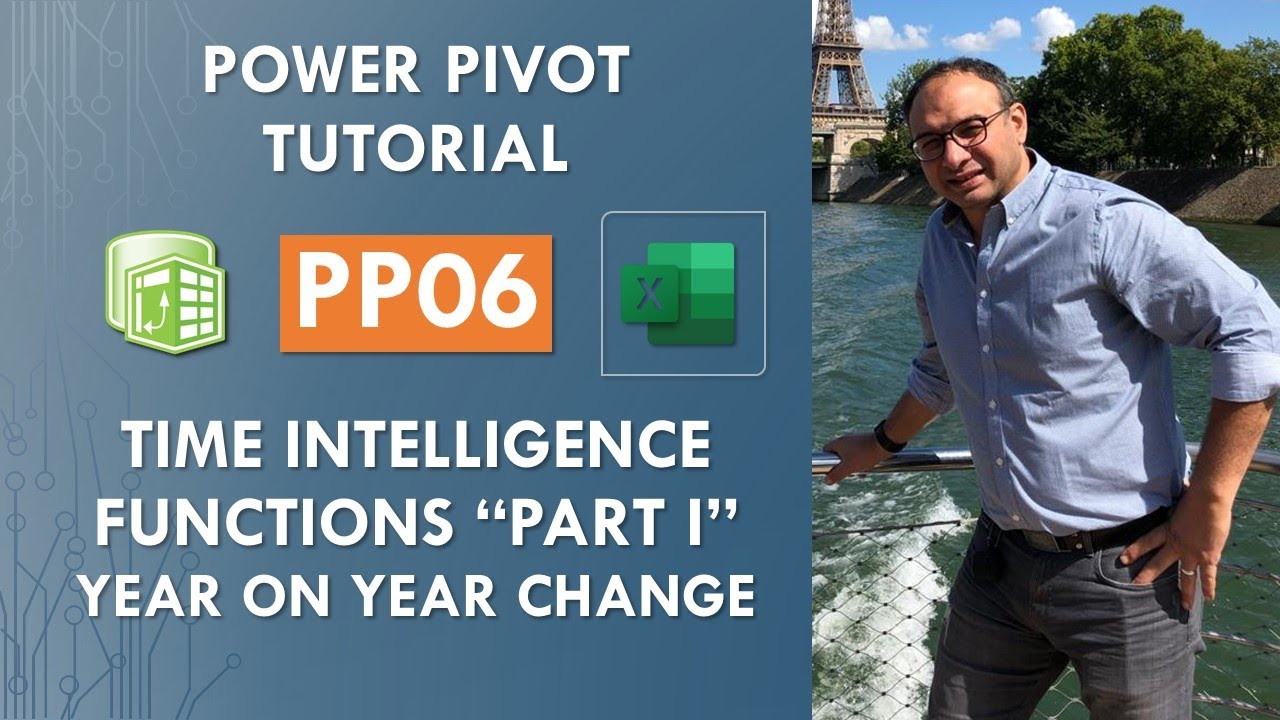 PP06: Time intelligence Functions “PART I” Year on year change (CALCULATE-SAMEPERIODLASTYEAR-DIVIDE)