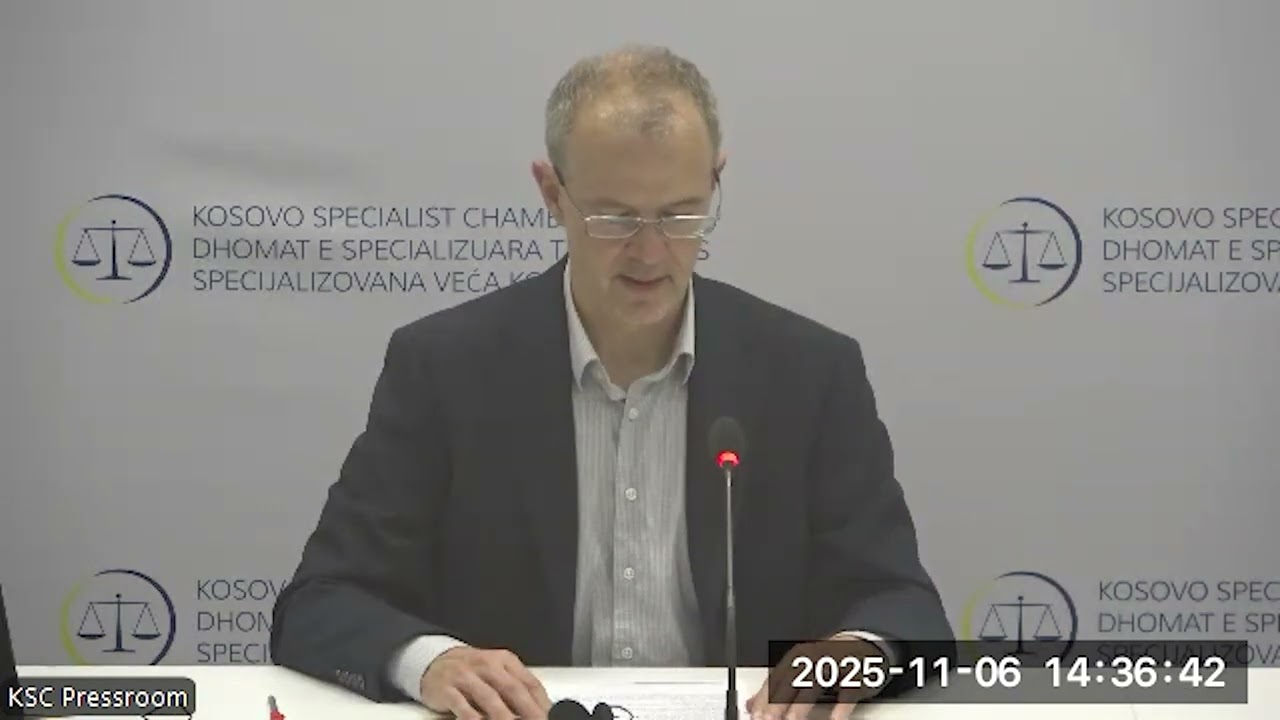 06/11/2025: Brifing za medije Specijalizovanih veća