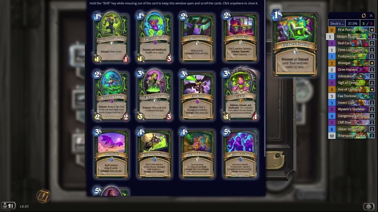 Hearthstone Echoes of the Infinite Cliff Dive Demon Hunter: Meeting the new mage deck.
