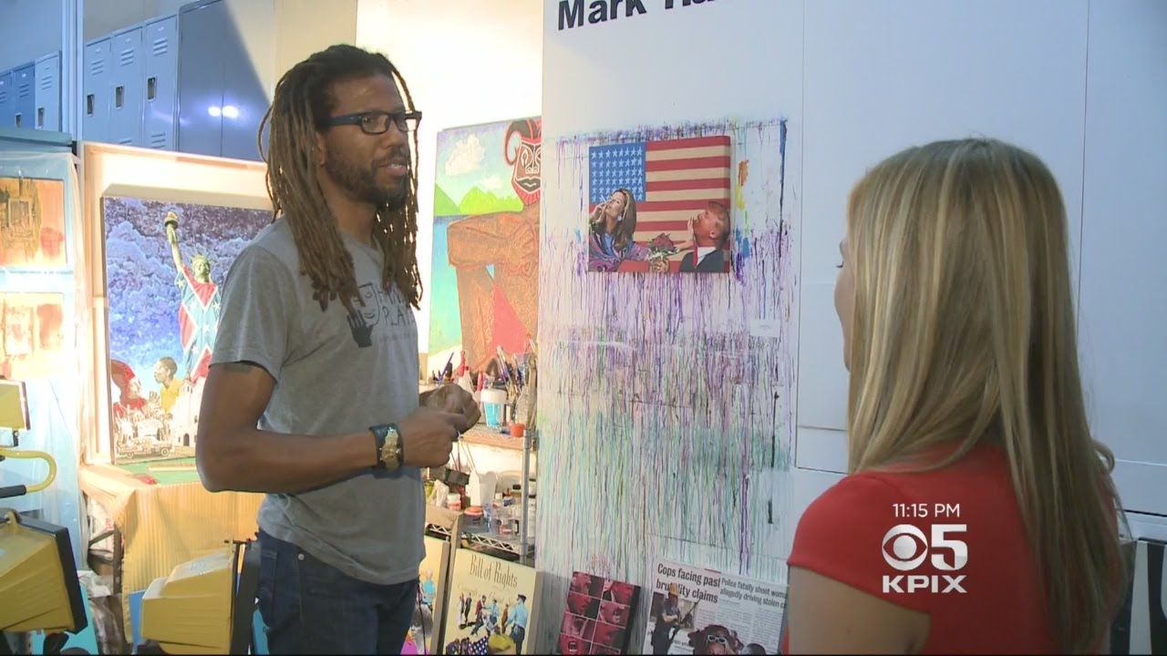 Local Artista Create Bus Stop Art Displays To Protest Trump