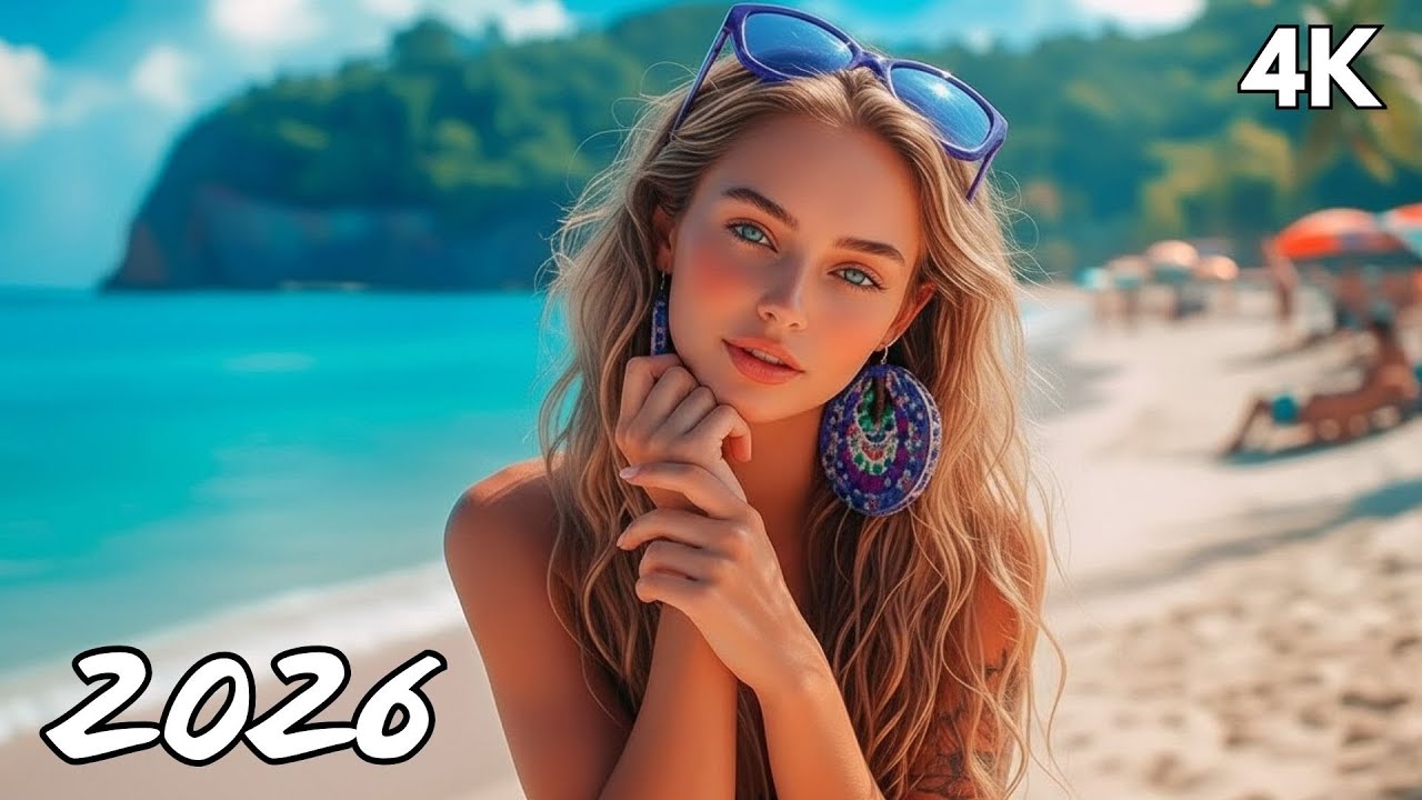 Tropical Wave Serenity 🌊 Relaxing Tropical House 4K UHD 2026 | Calm Relaxing