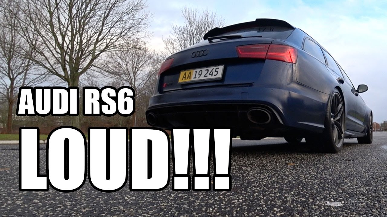 Straight Pipes On My Audi RS6 - VERY LOUD!