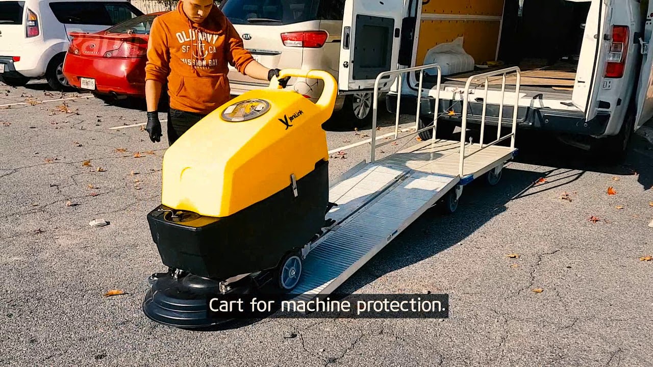 How to move auto scrubber without help