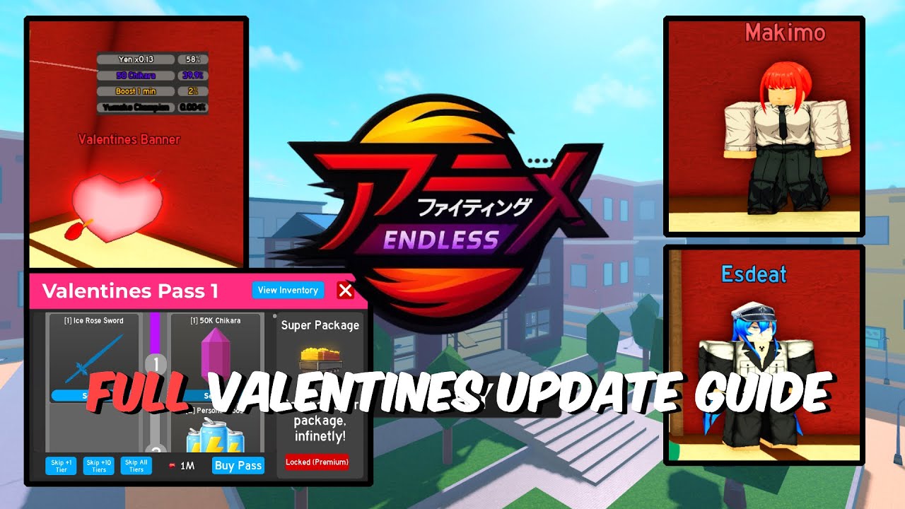 ENTIRE Anime fighting simulator Valentines update Guide 