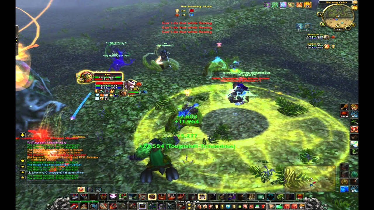 WoW 5.0.5 Level 90 Arms Warrior PvP - Warsong Gulch Battlegrounds [Mists of Pandaria Gameplay]