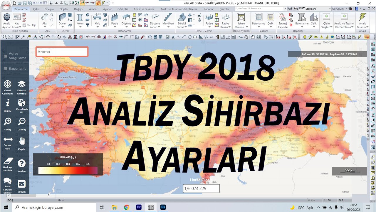 ideCAD Statik | TBDY 2018 Analiz Sihirbazı Ayarları ✔ | #22
