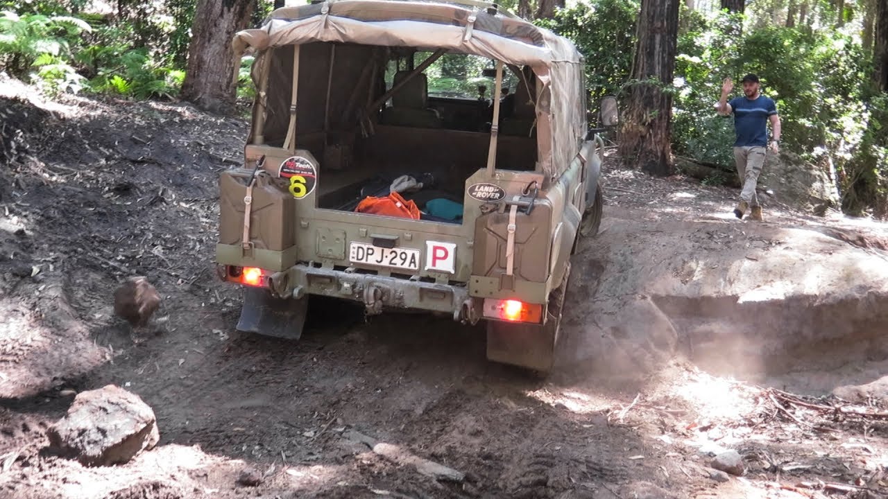MG5 - Perentie going over big rocks near top of Monkey Gum