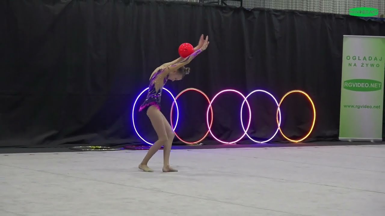 2011 Zuzanna Biernacka Studio Gwiazd Chorzów Gimnastyka artystyczna - rhythmic gymnastics ball