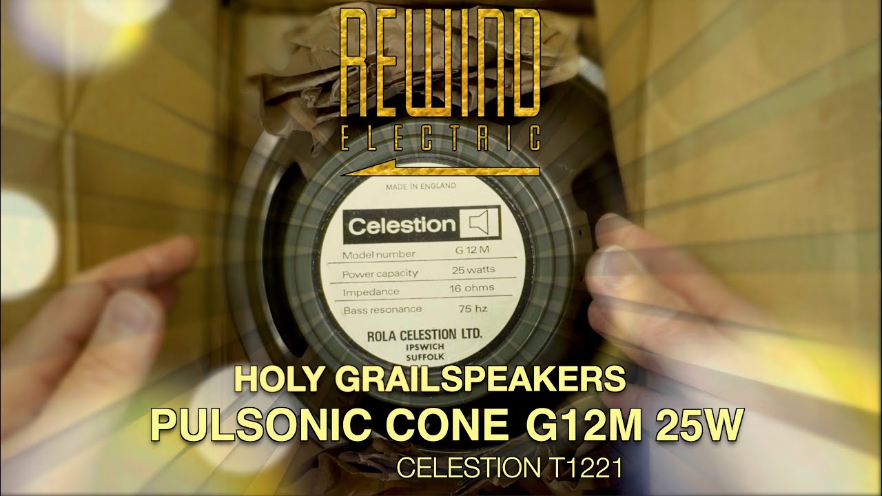 Vintage Pulsonic Cone Celestion G12M Greenback Testing!