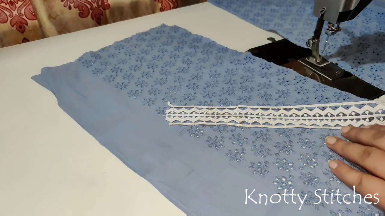 Pintex/ Pintucks और Lace से बनाएं बाजू का ख़ूबसूरत डिजाइन/ Pintucks Sleeves Design.