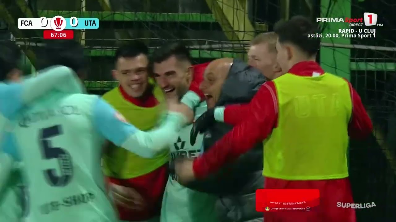 REZUMAT: FC Argeş - UTA Arad 0-1. Victorie mare într-un derby de play-off